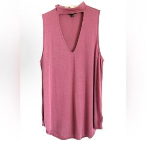 Express Sleeveless V-Neck Tunic Tank